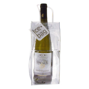 Glacette, Ice Bag, buckets and wine bottle holder. Customized with laser printing or engraving of the logo of wine shops or wineries